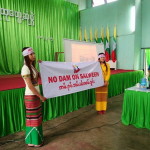 Kunhing villagers protest against Mong Ton Dam. April 2015.